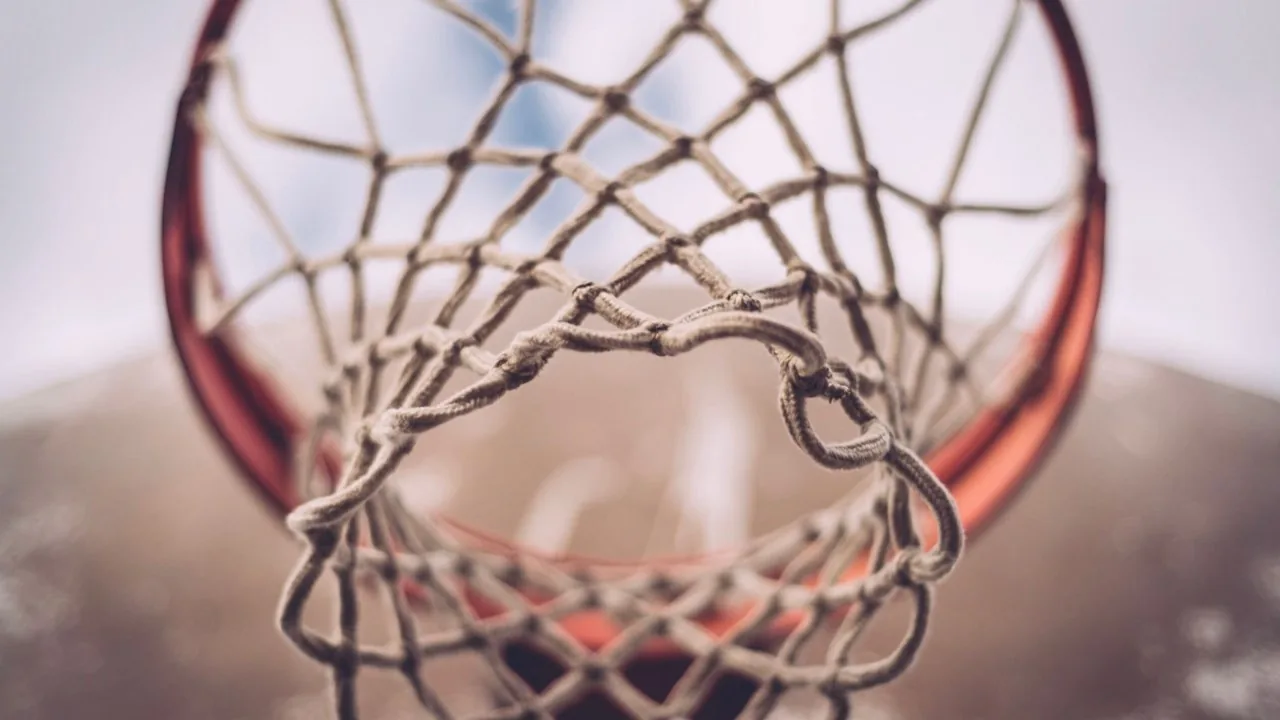 A basketball hoop at Oasis Community Church