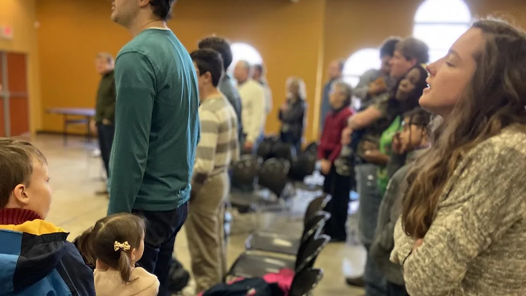 The Oasis Community Church family gathered on a Sunday morning