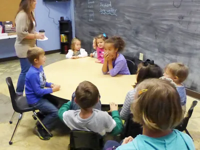 Children learning together at Oasis Community Church