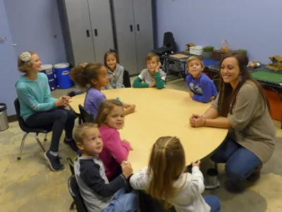 Young people learning together at Oasis Community Church